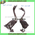 decorative life size casting bronze goose statue for sale